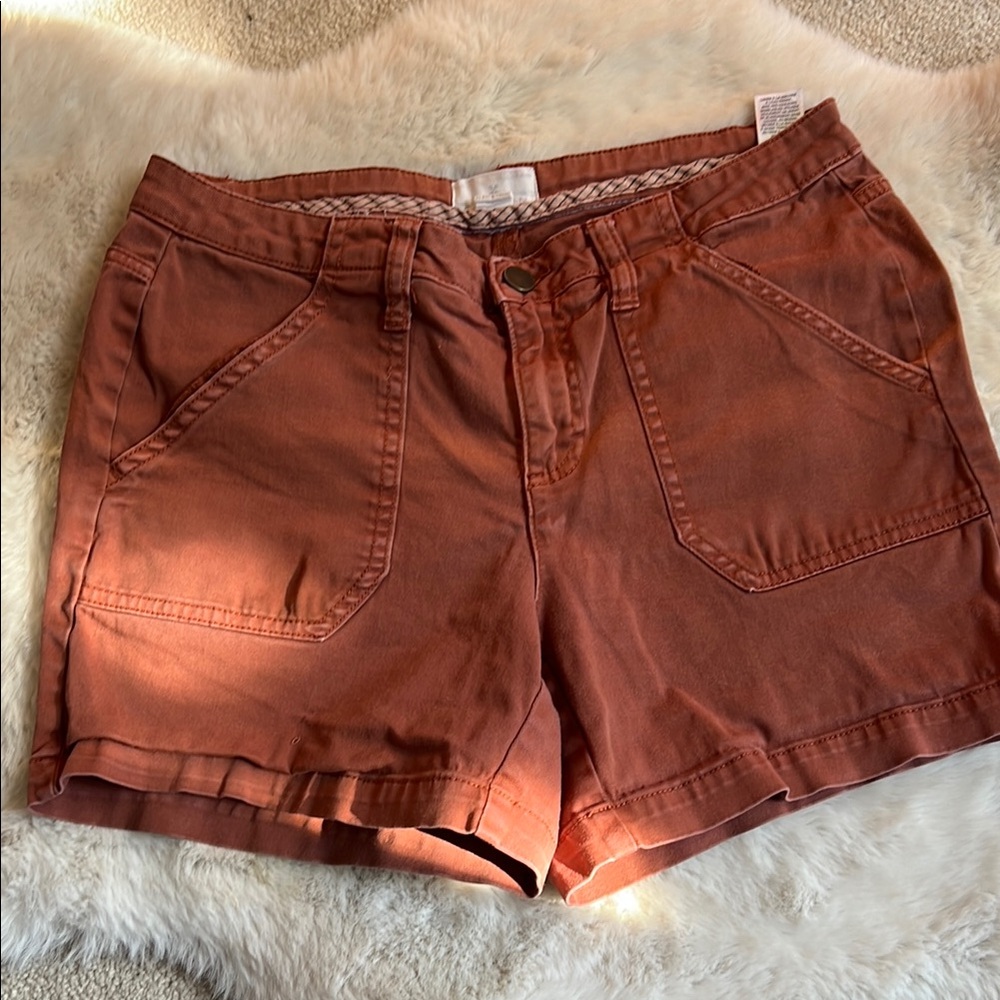 Women's Chino Rust Shorts